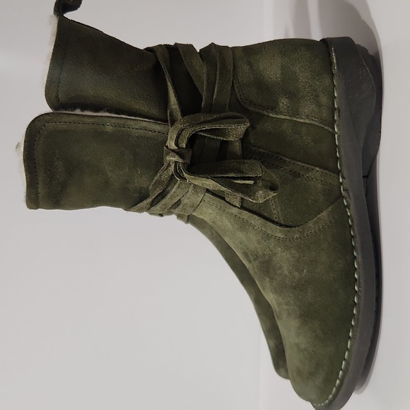 Miz Mooz Forest Green Suede Mid-Calf Boots Size EU 36 - Picture 4 of 13